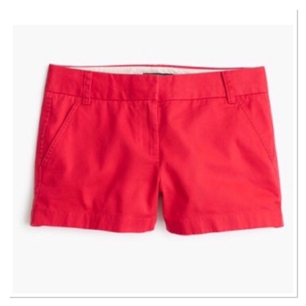 J. Crew Red Women's Chino Shorts